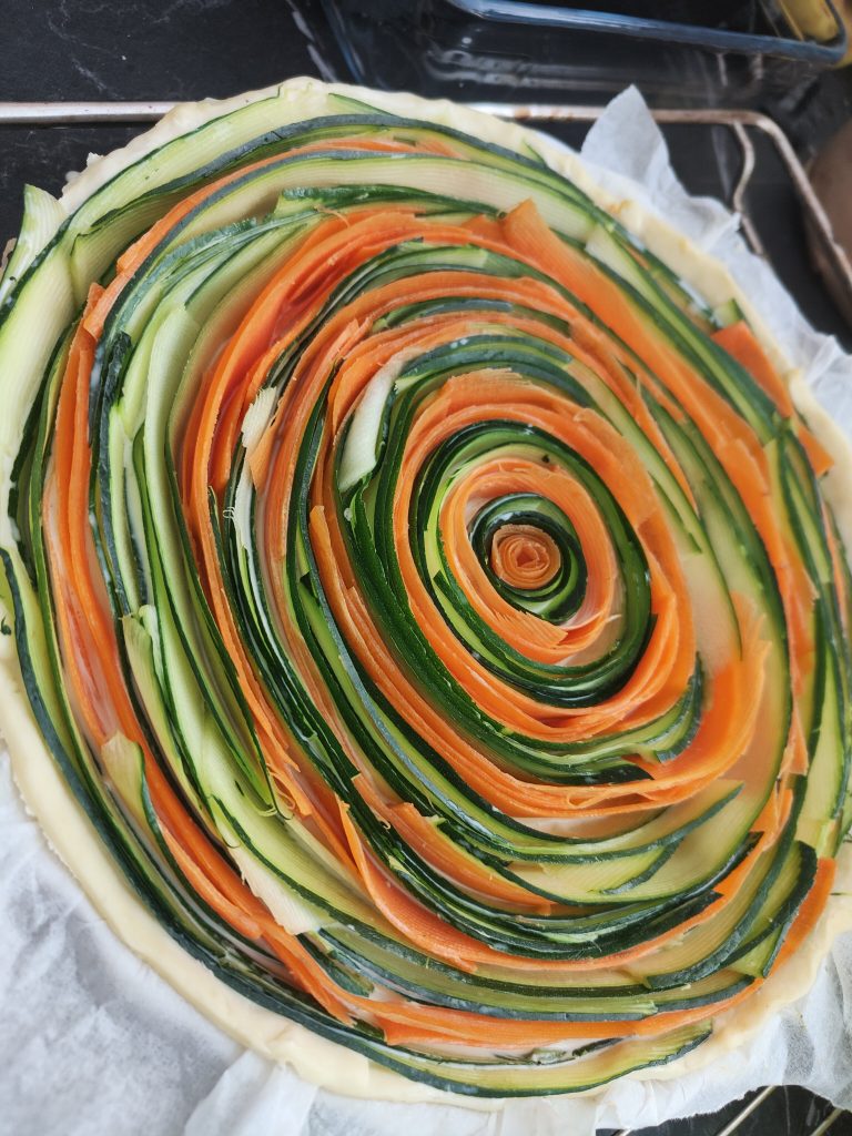 Tarte spirale légumes