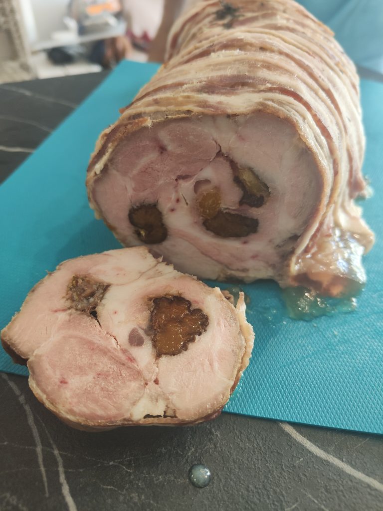 rôti farci aux pruneaux